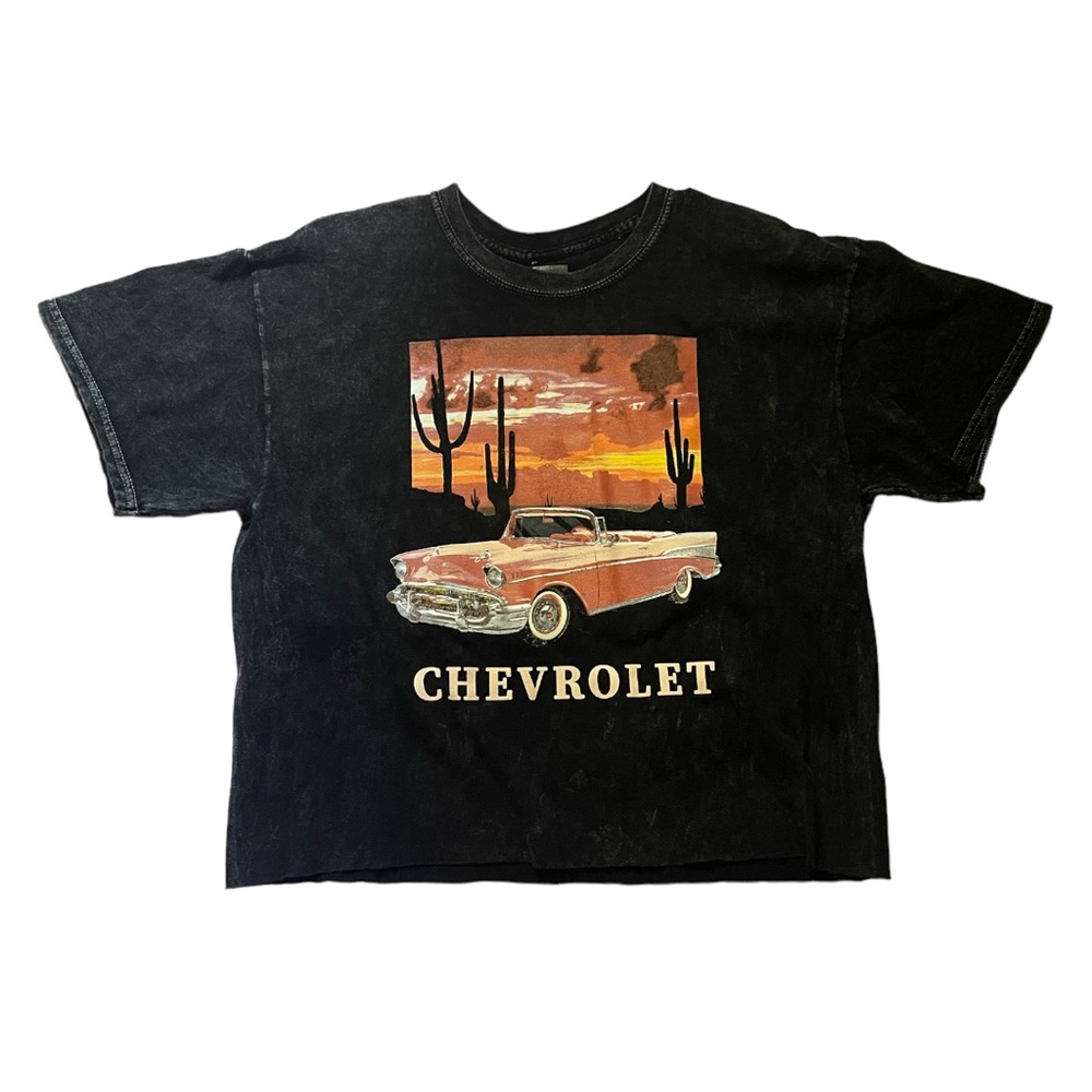 GM Chevrolet Sunset Cropped T-Shirt